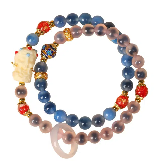 仙园韵 双圈糖心度母中式风格糖心古风设计转运珠跑环#好运 琉璃 手串 男女同款情侣款