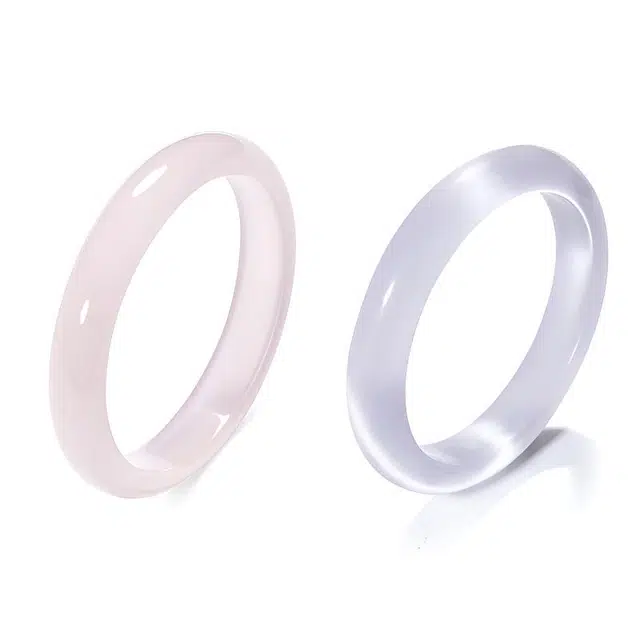 琉堇 香芋紫手饰 新中式精致轻奢时尚优雅简约小众高级感设计日常通勤百搭圆条美人镯 古风水润显白贵妃镯#好运 琉璃 手镯 女款