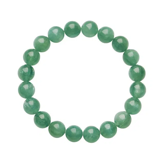 骊碧 轻奢天绿色蓝晶双色共生蓝绿晶圆珠高档浪漫有意义 仪式感 仿水晶 手串 女款