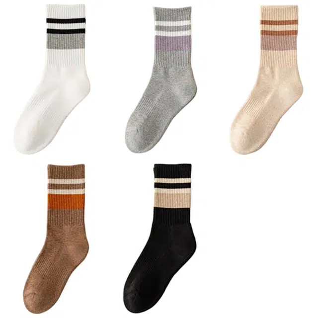 潞优野 高级感袜子女秋冬款纯棉加厚加绒毛巾袜冬季保暖长袜全棉无骨女中筒袜 女款