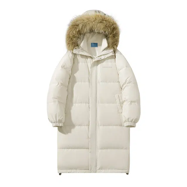 太子龍 美式工装痞帅个性时尚百搭连帽长款毛领潮流加厚保暖外套棉服 男女同款