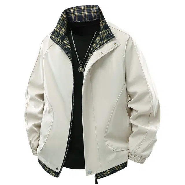 稻草人 秋冬季潮牌时尚简约百搭上衣假两件夹克 男女同款