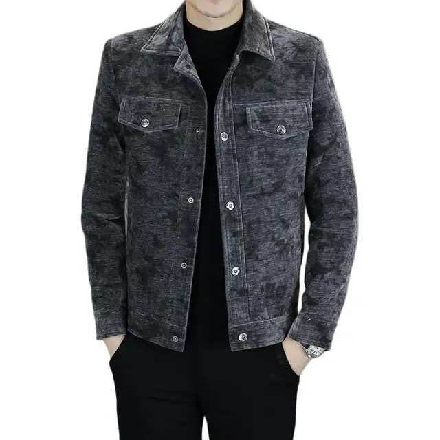 太子龍 时尚百搭外套翻领潮流帅气短款夹克 男款