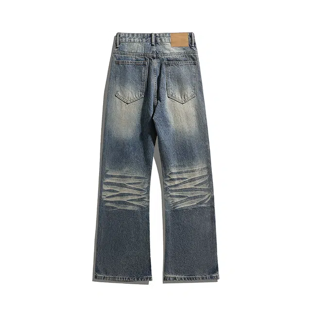 海尔斯 美式直筒宽松百搭时尚简约牛仔裤 男款