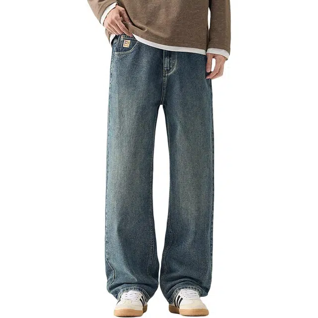 太子龍 百搭潮流水洗美式舒适牛仔裤 男款