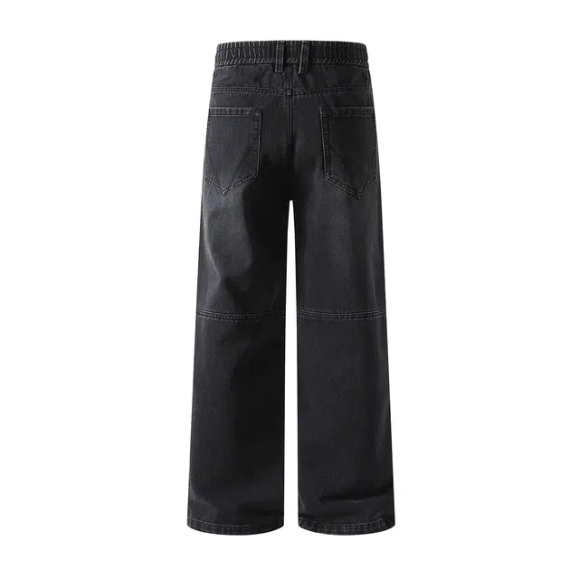 海尔斯 美式直筒宽松时尚百搭简约牛仔裤 男款