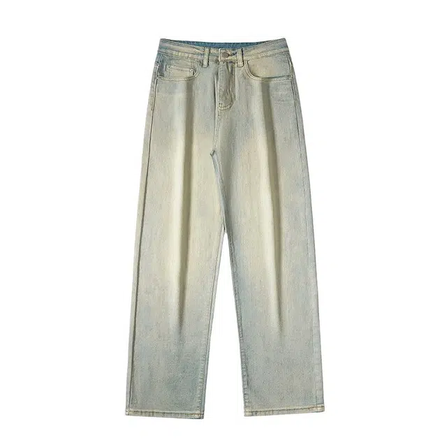 海尔斯 宽松直筒潮流百搭牛仔裤 男款