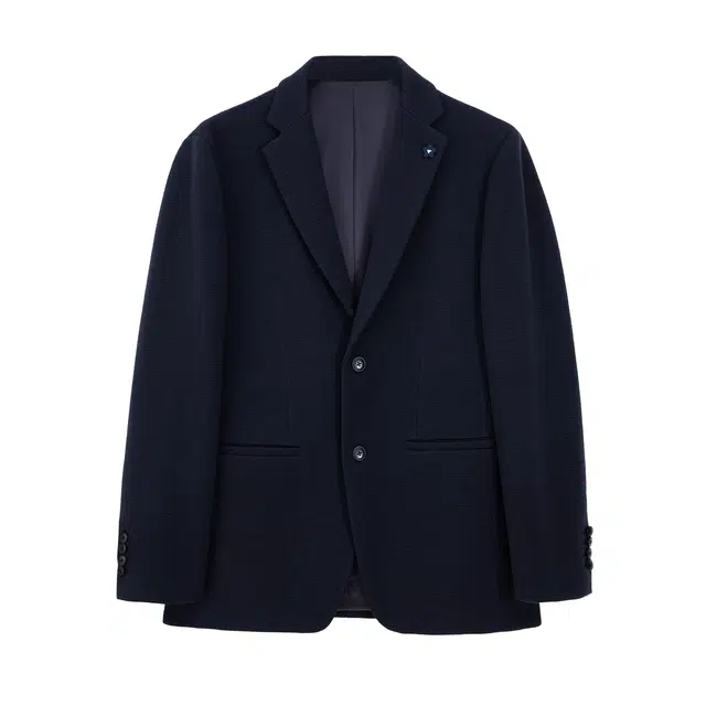 丹宁哲学 【意式绅士】高端暗纹针织羊毛面料 都市百搭西装 男款