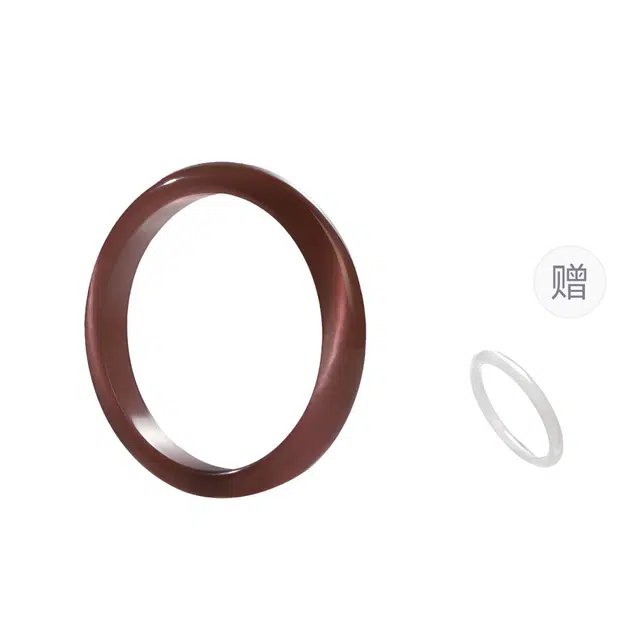 镯瑾 新中式国风温柔气质显白 古风大方古典韵味素圈猫眼 轻奢小众高级设计 优雅清冷 文艺日常百搭 琉璃 手镯 女款