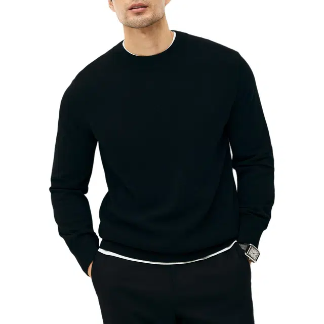 丹宁哲学 简约舒适商务纯色针织衫 男款