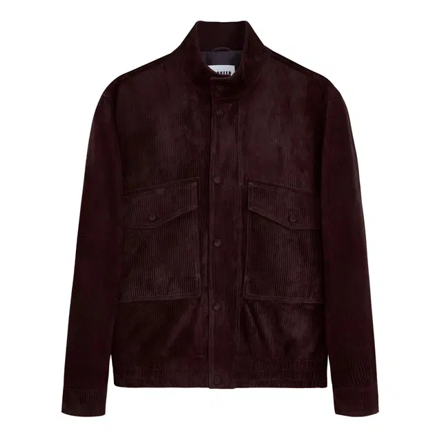 丹宁哲学 时髦男士 高端竖纹新西兰绵羊皮 松紧下摆皮衣 男款