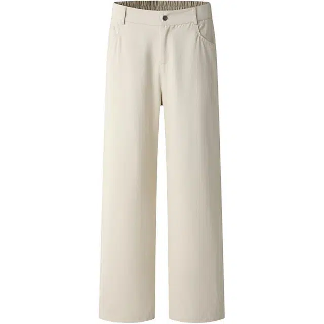 海尔斯 纯色简约百搭直筒宽松牛仔裤 男款