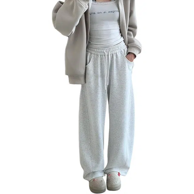 黑马漫画 弯刀卫裤男款高腰美式运动裤子显腿长休闲裤 男女同款