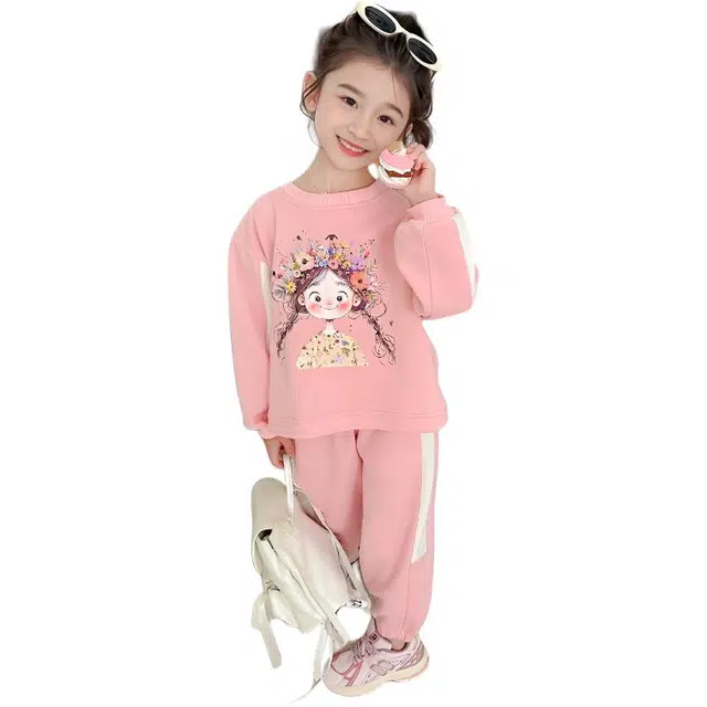 蓝彩何休闲运动套装 女童网红春秋款装洋气女宝宝时髦两件套韩版儿童秋装潮