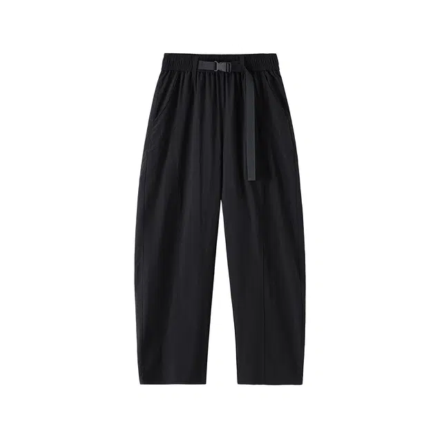 海尔斯 简约纯色舒适休闲直筒宽松工装裤 男款