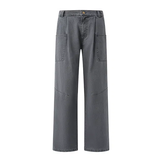 海尔斯 简约做旧舒适百搭直筒潮流休闲牛仔裤 男款