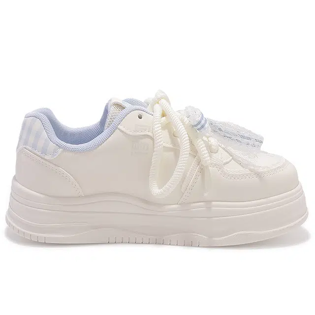 合成革 厚底轻便可爱减龄小众设计 防滑耐磨 低帮 板鞋 女