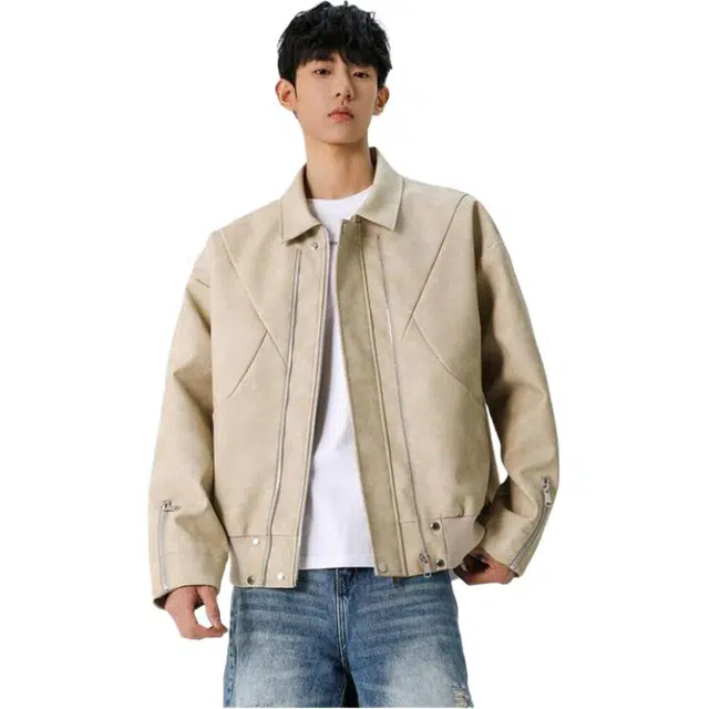马员外 潮流青春时尚美式飞行员工装夹克外套 男款