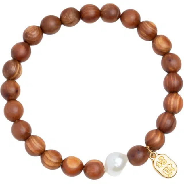 仙源 招财福牌 平安喜乐有钱花本命年复古转运珠精品佛珠手饰#好运  国潮新中式文玩饰品 崖柏 木作手串 男女同款情侣款