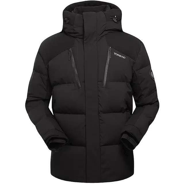 探路者 休闲舒适连帽拉链面包服含羽绒外套 男女同款