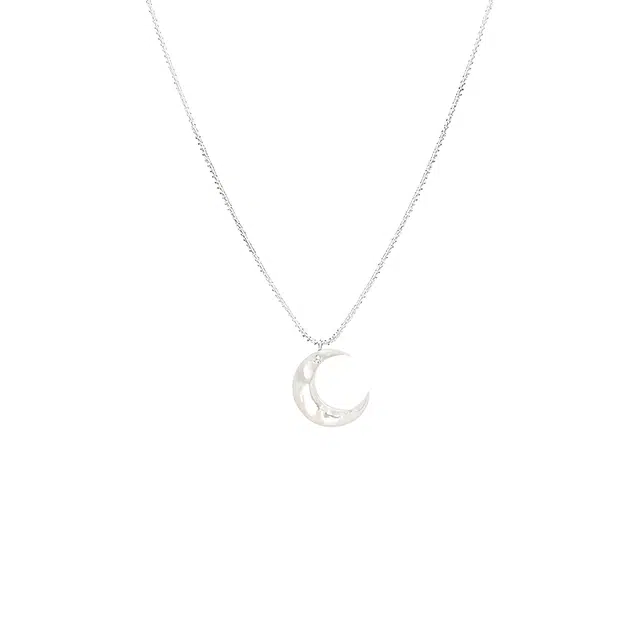 前方大荒野 骨兰月牙锁骨链星月相伴轻奢独特精致时尚小众设计清冷感优雅迷人#好运 琉璃 项链 女款