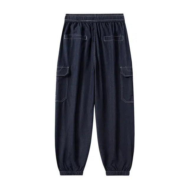 海尔斯 百搭潮流美式水洗运动宽松牛仔裤 男款