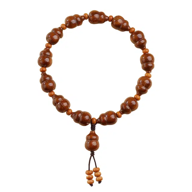 仙园韵 高油高密葫芦设计古风转运文玩 高级感老料原籽佛珠#好运 紫金鼠 手串 男女同款情侣款