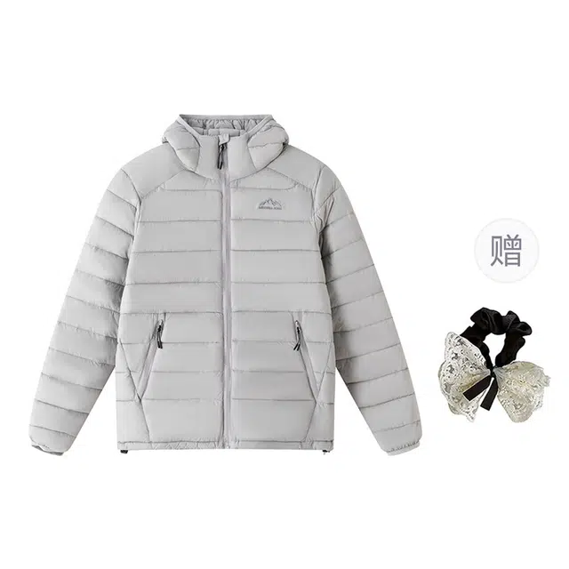 涂诗菲 韩版复古纯色简约宽松舒适高级感遮肉休闲百搭立领长袖棉服 女款