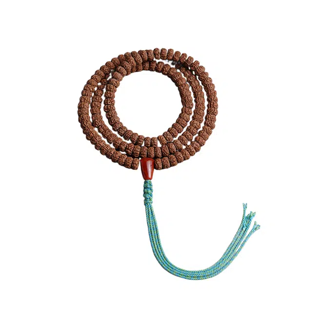 茂琼 万事顺利好运连连新中式国潮简约文玩老树王原籽藏式薄切文玩佛配饰简约高级文玩盘玩 金刚菩提 手串 男款