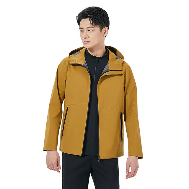 利郎 功能商旅纯色三防科技连帽商务休闲通勤秋季风衣 男款