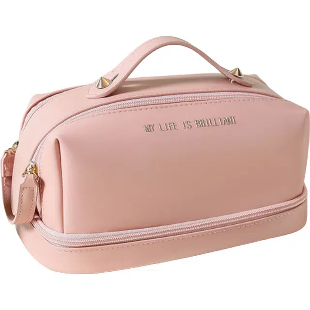 环邦轻便实用化妆包收纳袋 防尘收纳便携防水防摔防泼水 大容量旅行轻奢高级高端包包洗漱包