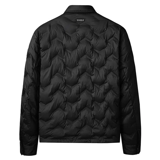 与狼共舞 石墨烯背暖蓄热科技 高充绒时尚绗缝轻暖舒适户外通勤翻领羽绒服 男款