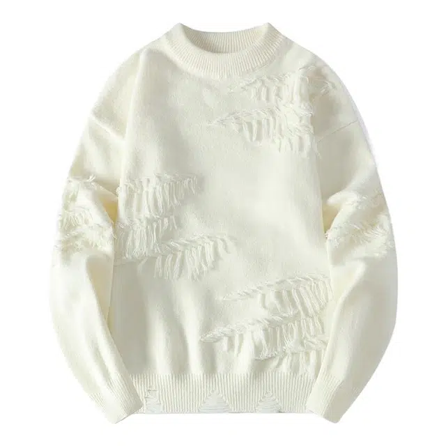 马员外 百搭圆领保暖宽松时尚简约针织衫 男款