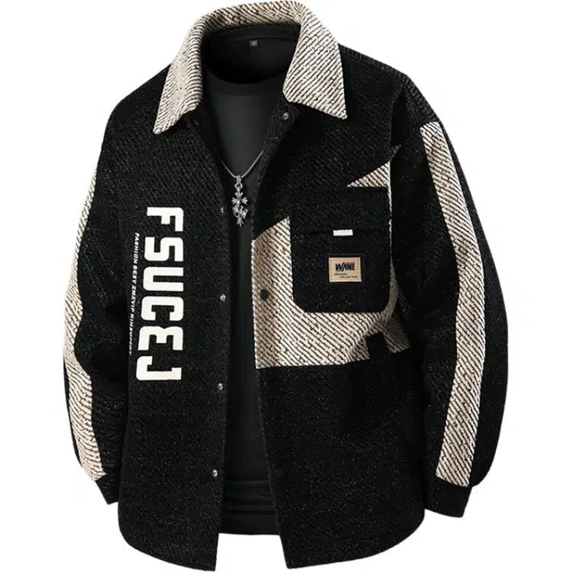 马员外 上衣百搭立体立领时尚简约复古夹克外套 男款