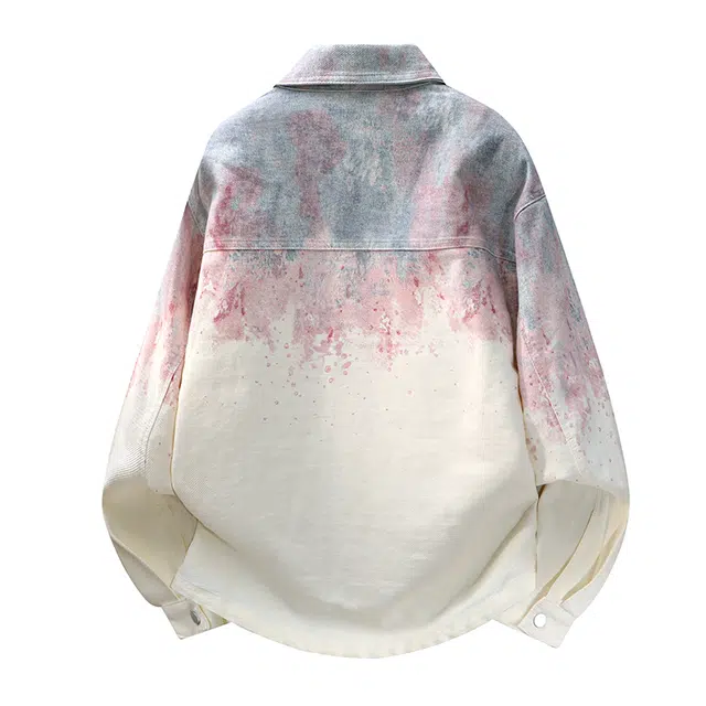 马员外 简约百搭渐变宽松长袖衬衫 男款