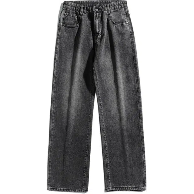 太子龍 美式高街宽松直筒裤潮牌痞帅牛仔裤 男款