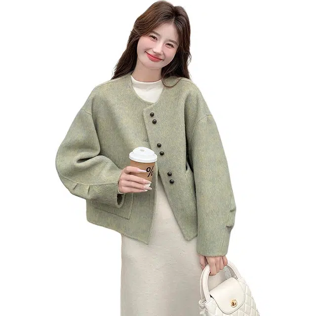 袋鼠 小个子小清新甜美风外套大衣 女款