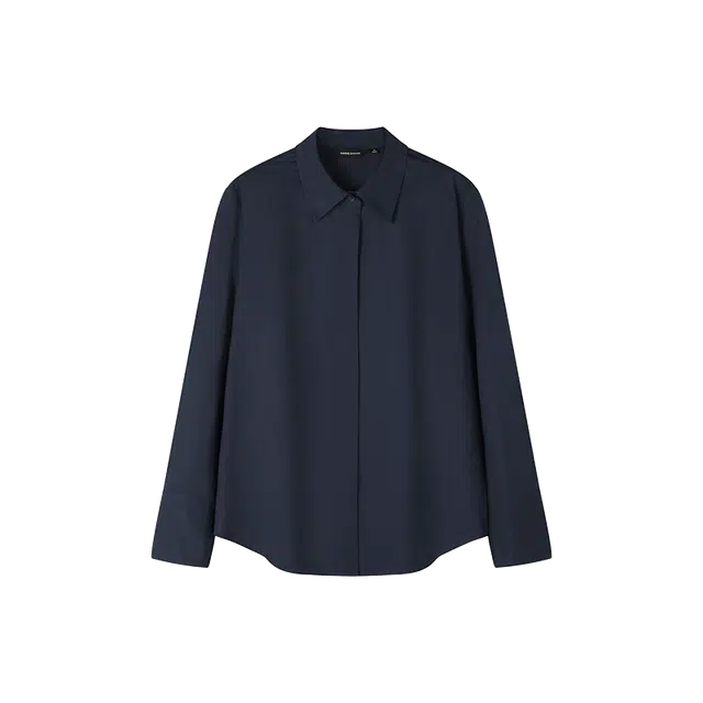 沫晗依美 挺括轻职场透气长袖衬衫 女款