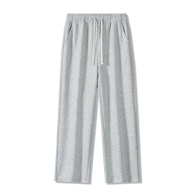 海尔斯 纯色百搭潮流运动宽松直筒休闲裤 男款