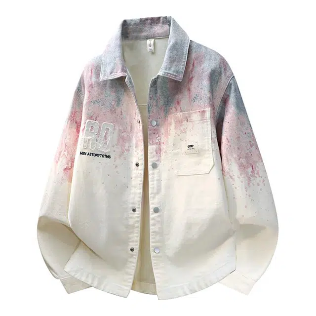 马员外 简约百搭渐变宽松长袖衬衫 男款