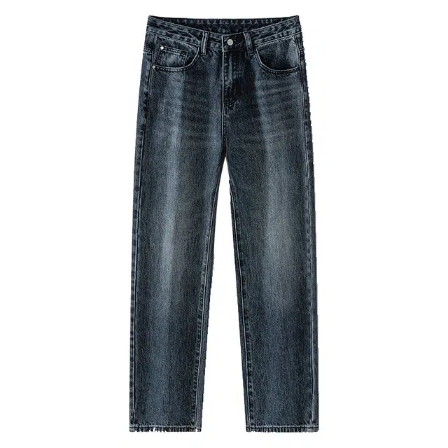 米素力 高级感潮流高端宽松休闲中腰牛仔裤 男女同款