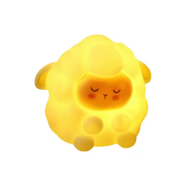 乖乖熊 软萌可爱绵羊氛围小夜灯 书桌办公室伴睡 实用高级 发光玩具