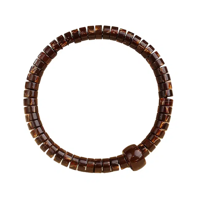 仙园韵 造型呆萌解压招财纳福财源滚滚老料精工药片佛珠#好运 紫金鼠 手串 男女同款情侣款