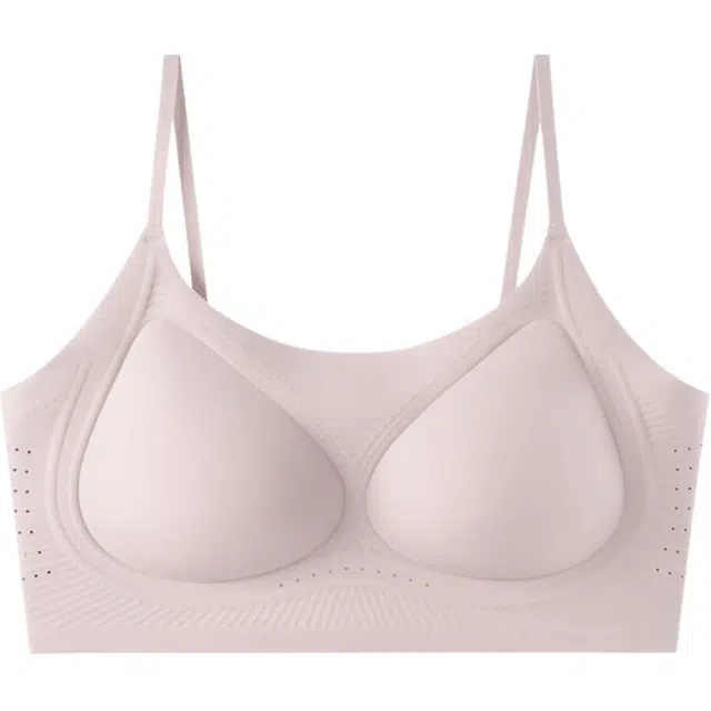 秀黛 吊带无痕女士胸罩美背聚拢运动文胸一体式背心内衣 女款