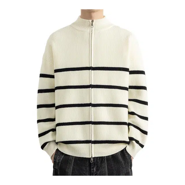 马员外 慵懒风内搭可外穿打底立领宽松针织衫 男款