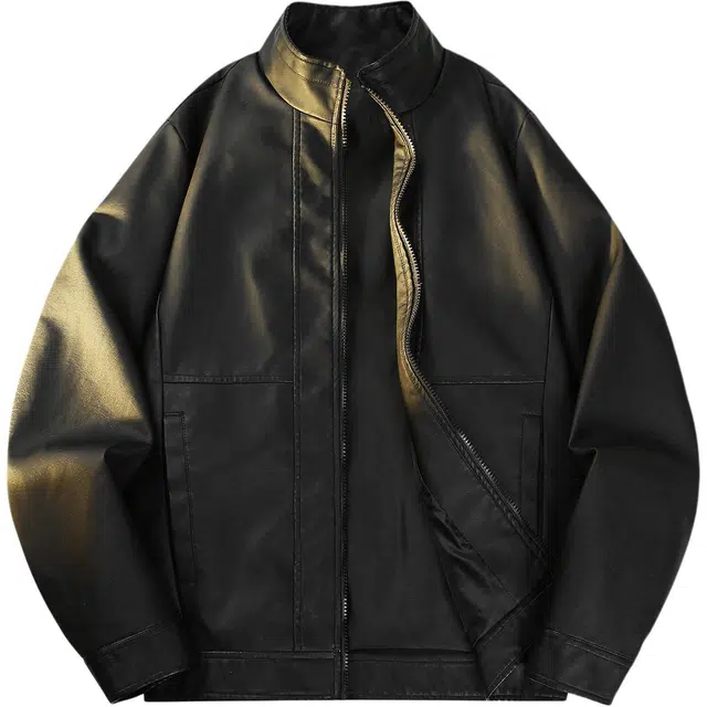 马员外 机车轻商务休闲潮流百搭翻领宽松夹克外套 男女同款