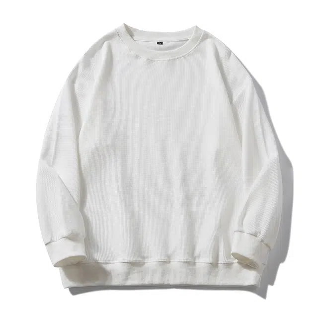 马员外 潮流纯色百搭长袖卫衣 男女同款