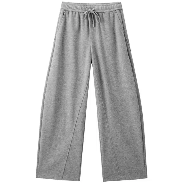 太平鸟 高腰挺括舒适宽松香蕉茧型弯刀休闲裤 女款