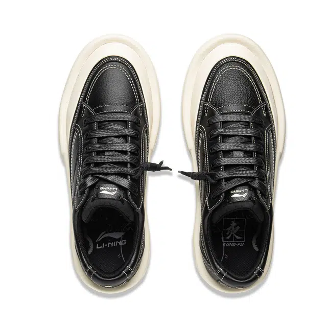中国李宁 功夫阳 时尚 潮流运动 减震耐磨 低帮 生活休闲鞋 男女同款