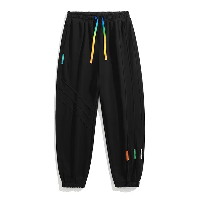 海尔斯 简约舒适运动百搭时尚系带休闲裤 男款